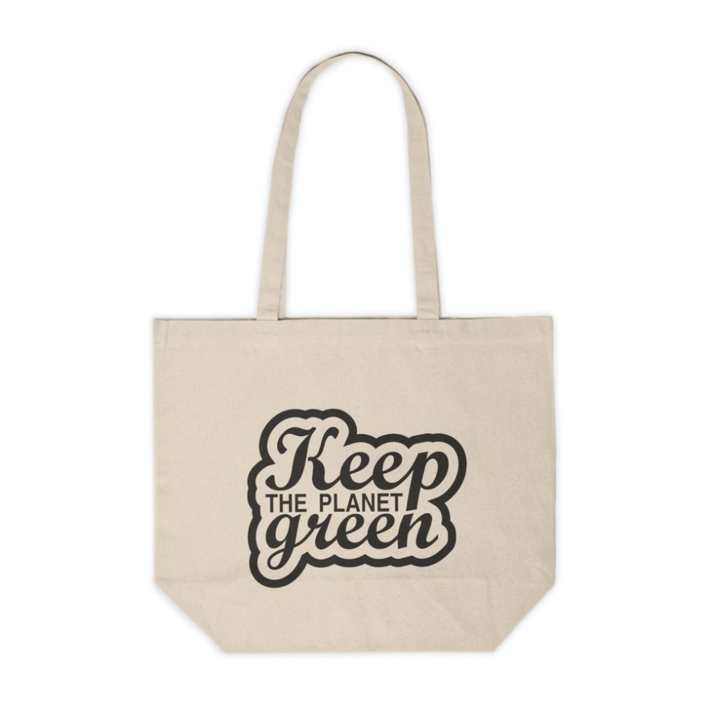Keep The Planet Green Custom Canvas Tote Bag